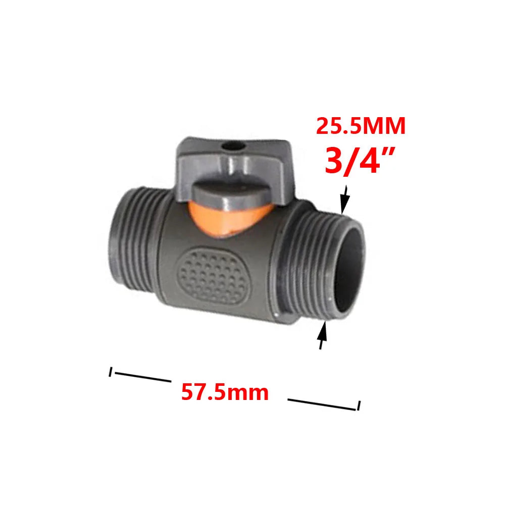 1/4" 1/2" 3/4" 1" Irrigation Garden Hose Connector Garden Tap 16mm Nipples Coupler Drip Irrigation System Waterstop Fittings