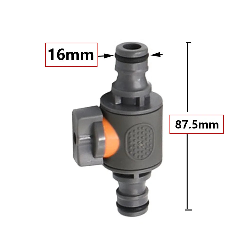1/4" 1/2" 3/4" 1" Irrigation Garden Hose Connector Garden Tap 16mm Nipples Coupler Drip Irrigation System Waterstop Fittings