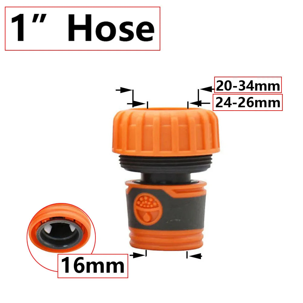 1/4" 1/2" 3/4" 1" Irrigation Garden Hose Connector Garden Tap 16mm Nipples Coupler Drip Irrigation System Waterstop Fittings