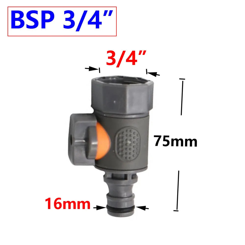 1/4" 1/2" 3/4" 1" Irrigation Garden Hose Connector Garden Tap 16mm Nipples Coupler Drip Irrigation System Waterstop Fittings