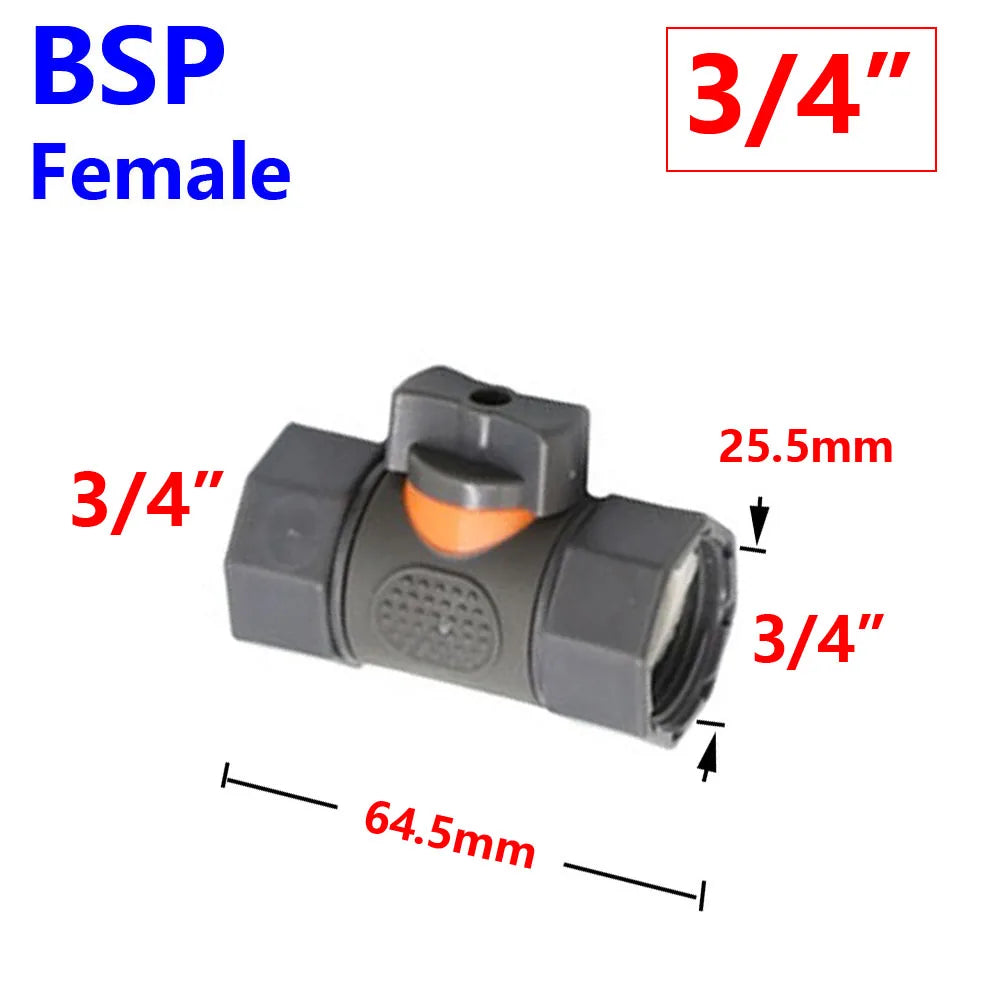 1/4" 1/2" 3/4" 1" Irrigation Garden Hose Connector Garden Tap 16mm Nipples Coupler Drip Irrigation System Waterstop Fittings