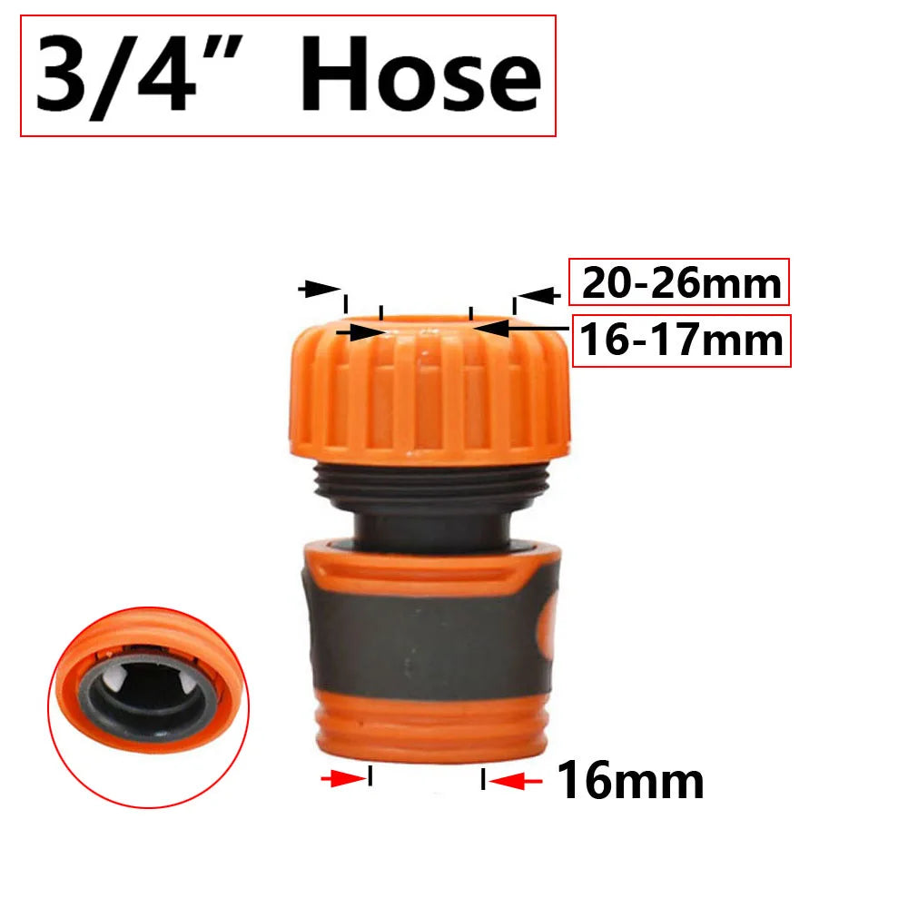 1/4" 1/2" 3/4" 1" Irrigation Garden Hose Connector Garden Tap 16mm Nipples Coupler Drip Irrigation System Waterstop Fittings